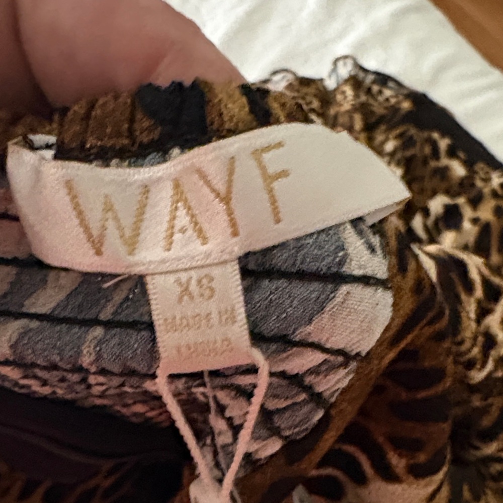 Wayf Brown Leopard Mini Dress - Picture 3 of 4